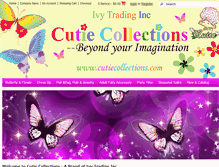Tablet Screenshot of cutiecollections.com